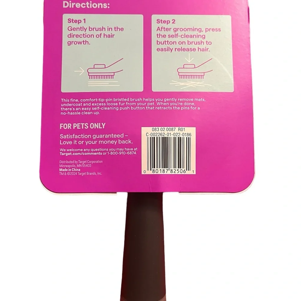 Up & Up Slicker Brush For Small Pets Dog Cat (BNIP)